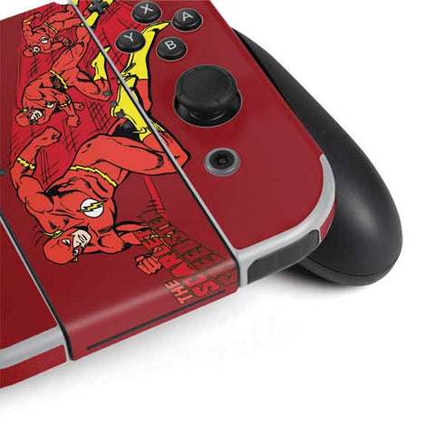 DC Comics The Flash Classic Art in Sequence Running pose Nintendo Switch OLED (2021) Skin